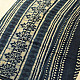 Exclusive Block Printed Cotton Dabu ~ Indigo Zig zag Saree