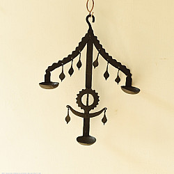 Ahou | Wrought Iron ~ Lamp Holder / T-Light Holder Stand