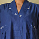 shop Jamdani - Handloom Cotton Blue Dress