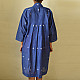 shop Jamdani - Handloom Cotton Blue Dress