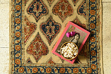 A finite infinity ❧ Kalamkari Natural Color Dhurrie ( 2 X 3 ) - B