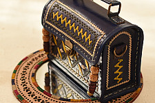 Be Nomadic | Kutchi Embroidered Leather Sling Handbag