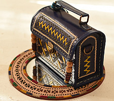 Be Nomadic | Kutchi Embroidered Leather Sling Handbag
