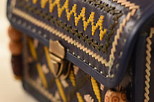 Be Nomadic | Kutchi Embroidered Leather Sling Handbag