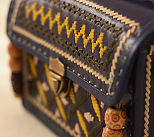 Be Nomadic | Kutchi Embroidered Leather Sling Handbag