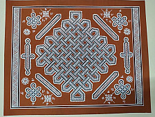 Mandana Art - Painting -  A Mat Design