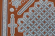 Mandana Art - Painting -  A Mat Design