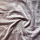 Hand Woven Fabric - Off White With Red Dots