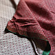 Hand Woven Fabric - Off White With Red Dots