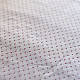 Hand Woven Fabric - Off White With Red Dots