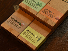 Sugandh ☘  Patchouli + Hawanam + Karpooram + Lemongrass ~ Incense Sticks Handcrafted With Natural Herbs ( Set of Four )