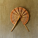 shop Crafted Bamboo Hand Fan - Two color options