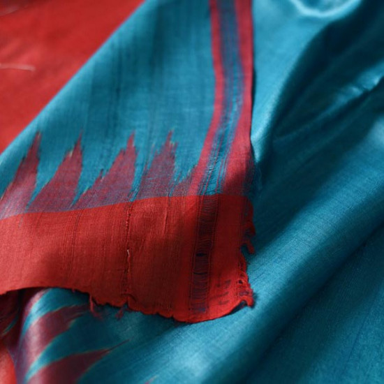 shop Handwoven Pure Tussar Silk Saree