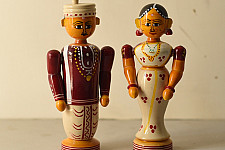 Etikoppaka | Wooden Toy ~ Married Couple 