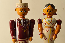 Etikoppaka | Wooden Toy ~ Married Couple 
