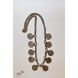 Kanupriya | White Metal Vintage Jewelry - Coin Necklace