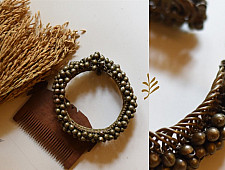 Kanupriya | White Metal Antique Payal (Single Piece) 