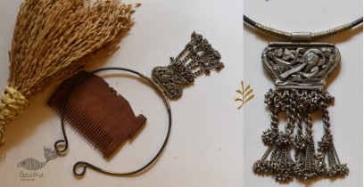 Kanupriya ~ White Metal Vintage Necklace