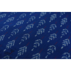 Ikat Handloom Cotton Fabric - Blue