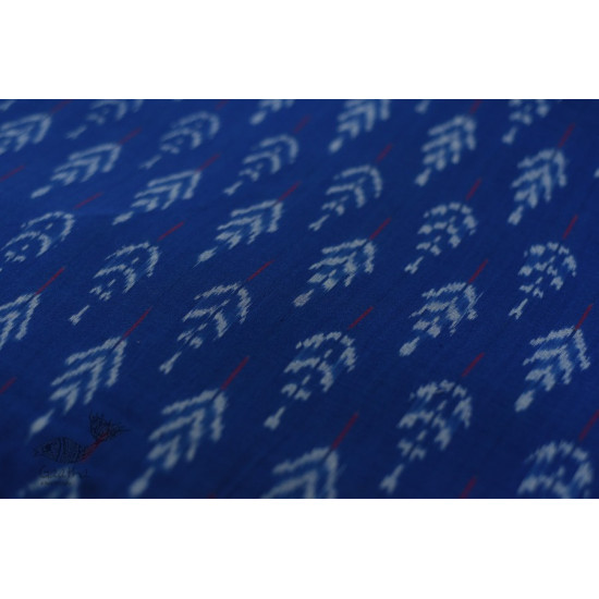 Shop Handloom ikat cotton Blue fabric