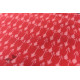 Shop Ikat Handloom Cotton Red Fabric - Arrow Motif