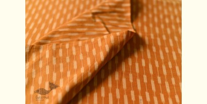 Ikat Handloom Cotton Fabric - Almond Brown