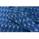 Shop Ikat Handloom Cotton Blue Fabric - Arrow Design Woven 