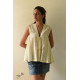 shop Off White Pure Cotton ~ Handwoven Self Checks Top