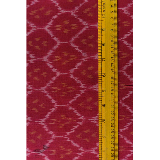 Shop Handloom ikat cotton fabric - Red