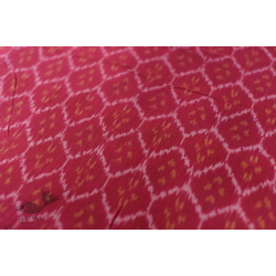 Ikat Handloom Cotton Fabric - Red