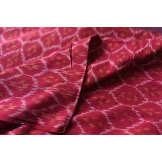 Shop Handloom ikat cotton fabric - Red