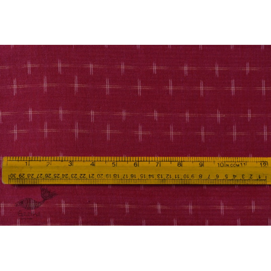 Shop Handloom ikat cotton red fabric