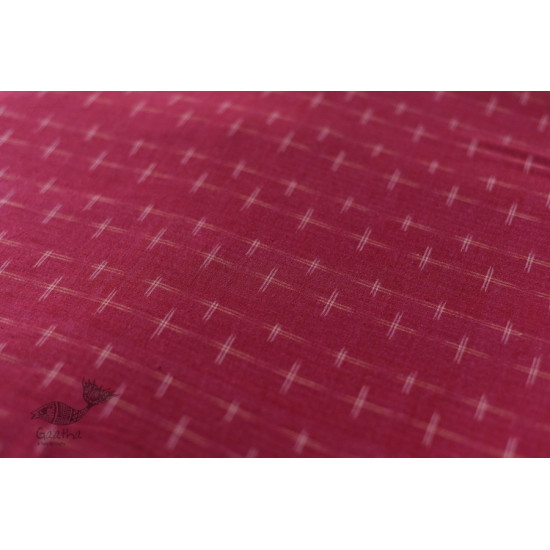 Shop Handloom ikat cotton red fabric