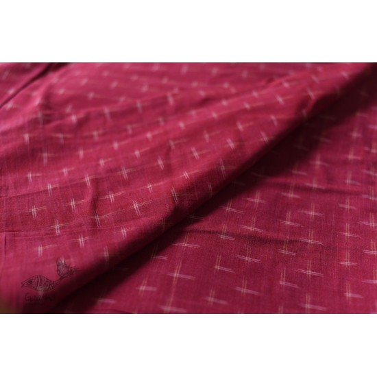 Shop Handloom ikat cotton red fabric