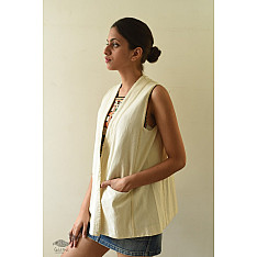 Shweta . श्वेता | Off White Shrug | Handwoven Pure Cotton 