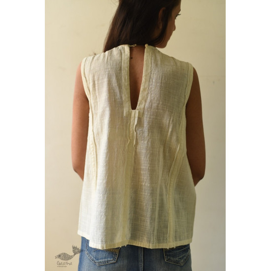 shop Handwoven Checks Pure Cotton ~ White Top