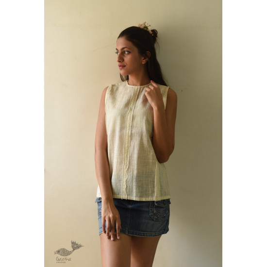 shop Handwoven Checks Pure Cotton ~ White Top