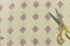 Ikat Handloom Cotton Fabric - Off White