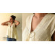 shop Off White Pure Cotton ~ Handwoven Self Checks Top