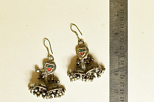 Kanupriya ❉ Banjara  Jewelry - Three Jhumka Earring