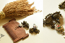 Kanupriya ❉ Banjara  Jewelry - Three Jhumka Earring