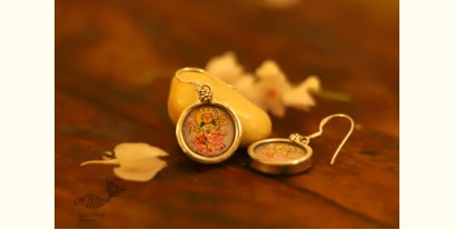 देवसेना * Miniature Painting . Earring * Lakshmi {A}