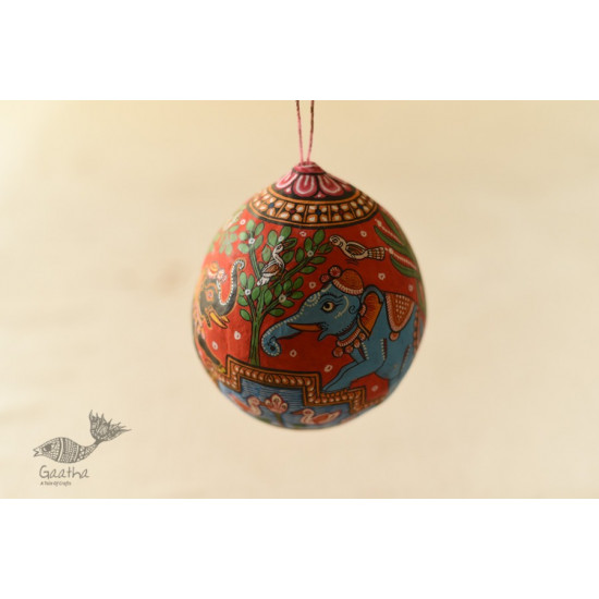 shop Hand Painted Animal on Hanging Coconut