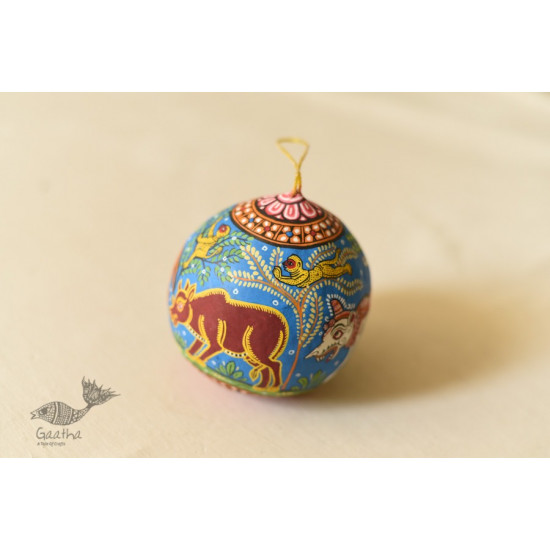 shop Pattachitra Painted - Hanging Coconut - Animals