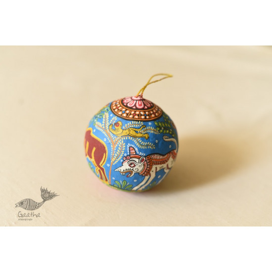 shop Pattachitra Painted - Hanging Coconut - Animals