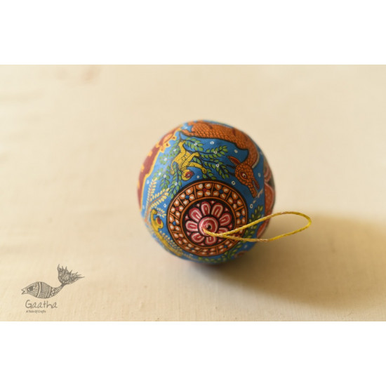 shop Pattachitra Painted - Hanging Coconut - Animals