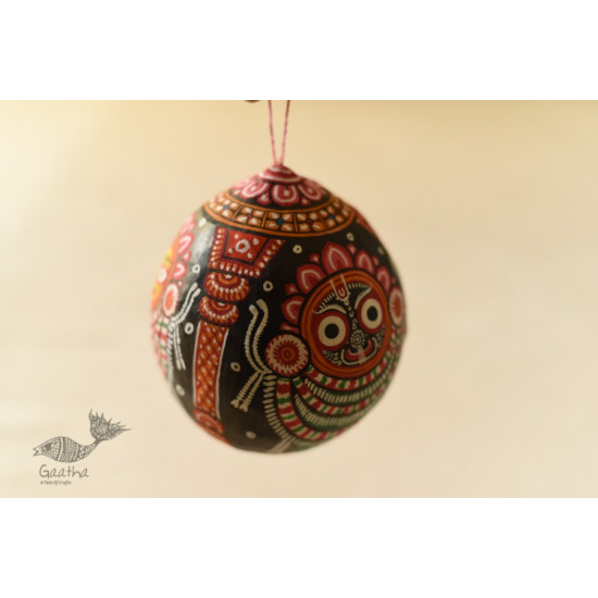 shop Pattachitra Painted - Hanging Jagannath Coconut 