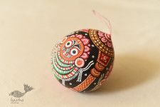 Pattachitra ~ Hand Painted Jagannath Hanging Coconut