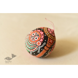 Pattachitra ~ Hand Painted Jagannath Hanging Coconut