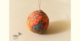 Pattachitra ~ Hand Painted Hanging Coconut - A